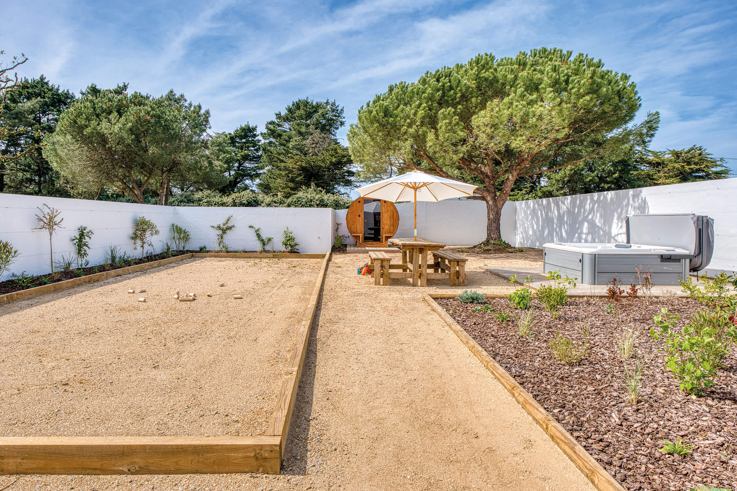 espace de loisir à la villa belvédère