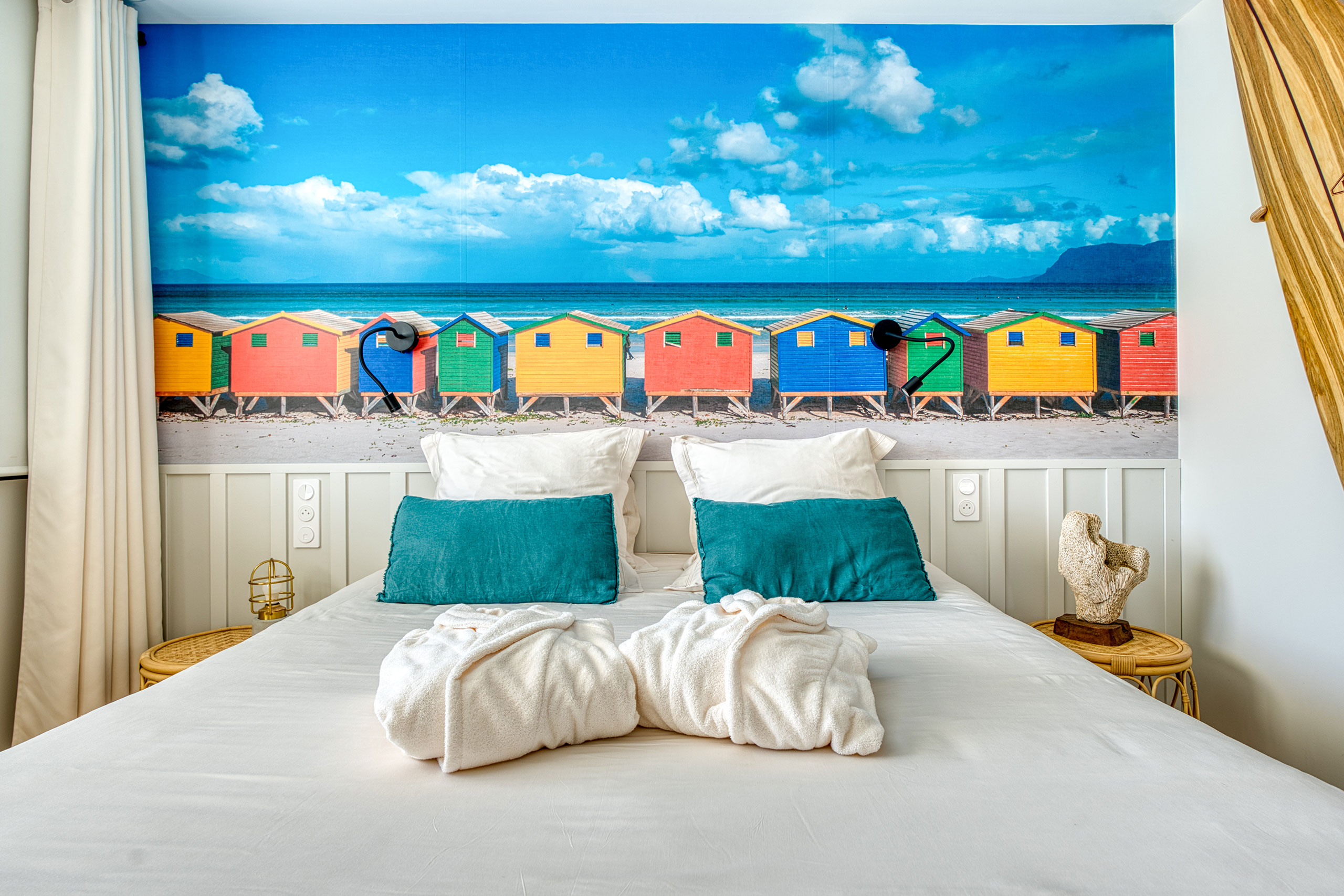 chambre double villa océans pour séjour en famille