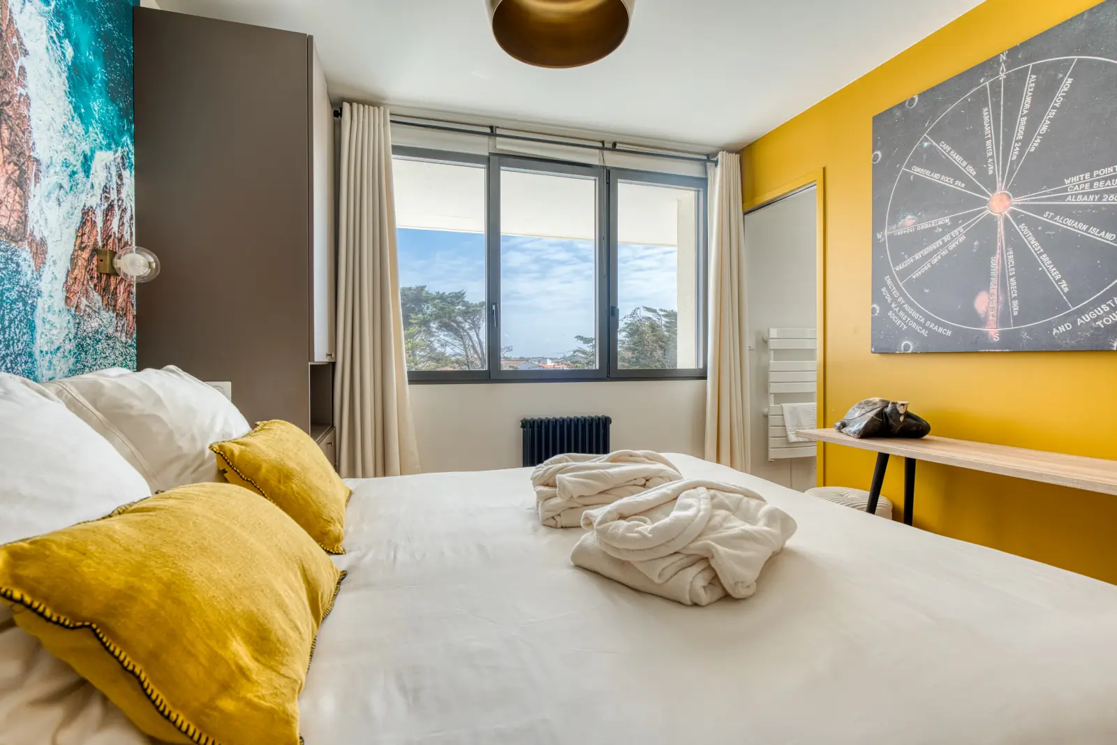 conciergerie clefs de l ocean location de villa classee 5 etoiles vendee 85 villa oceans ocean bretignolles sur mer 85470  chambre double 2 etage salle de douche privative ac climatisation 01