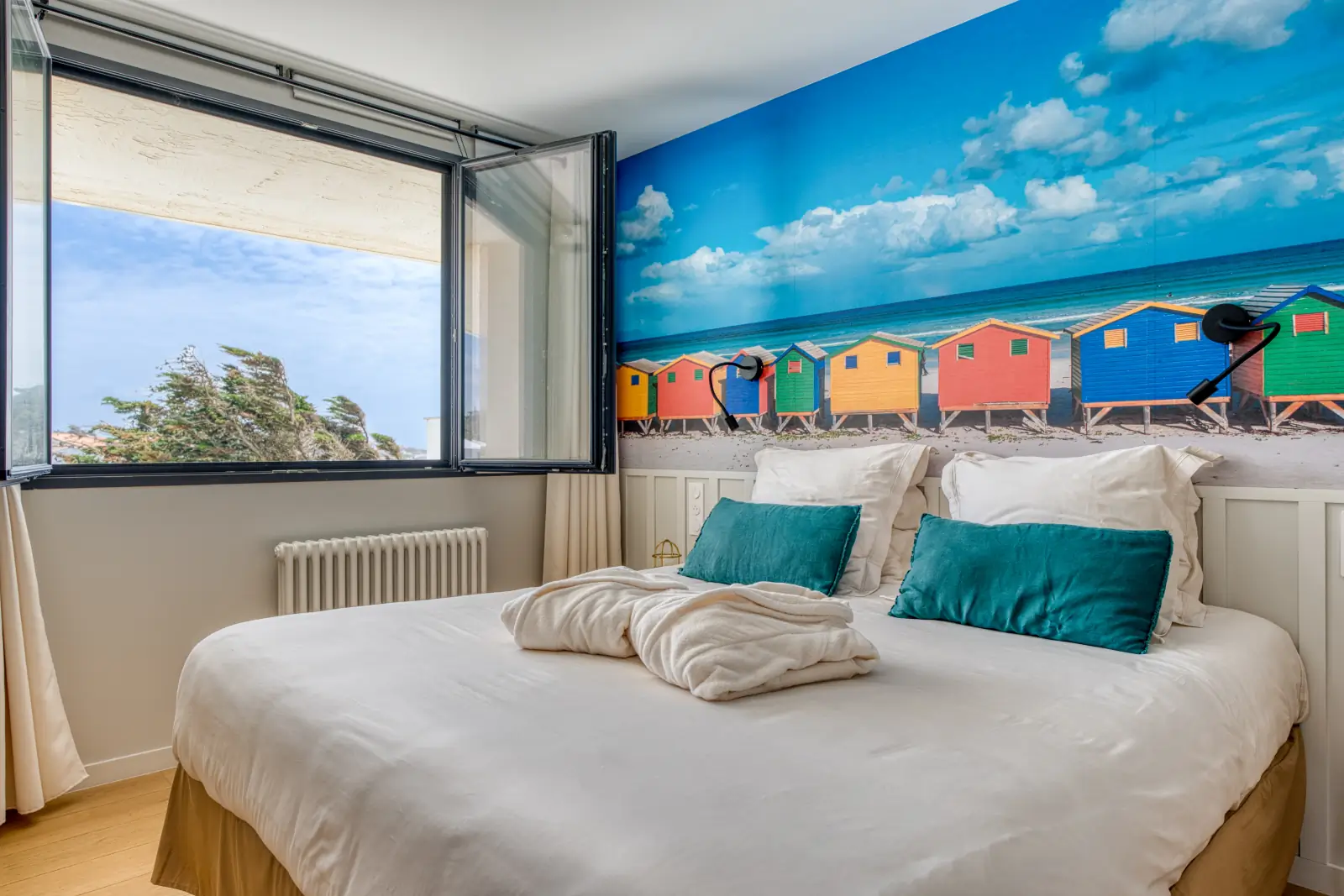 conciergerie clefs de l ocean location de villa classee 5 etoiles vendee 85 villa oceans ocean bretignolles sur mer 85470  chambre double 3 etage salle de douche privative ac climatisation 01