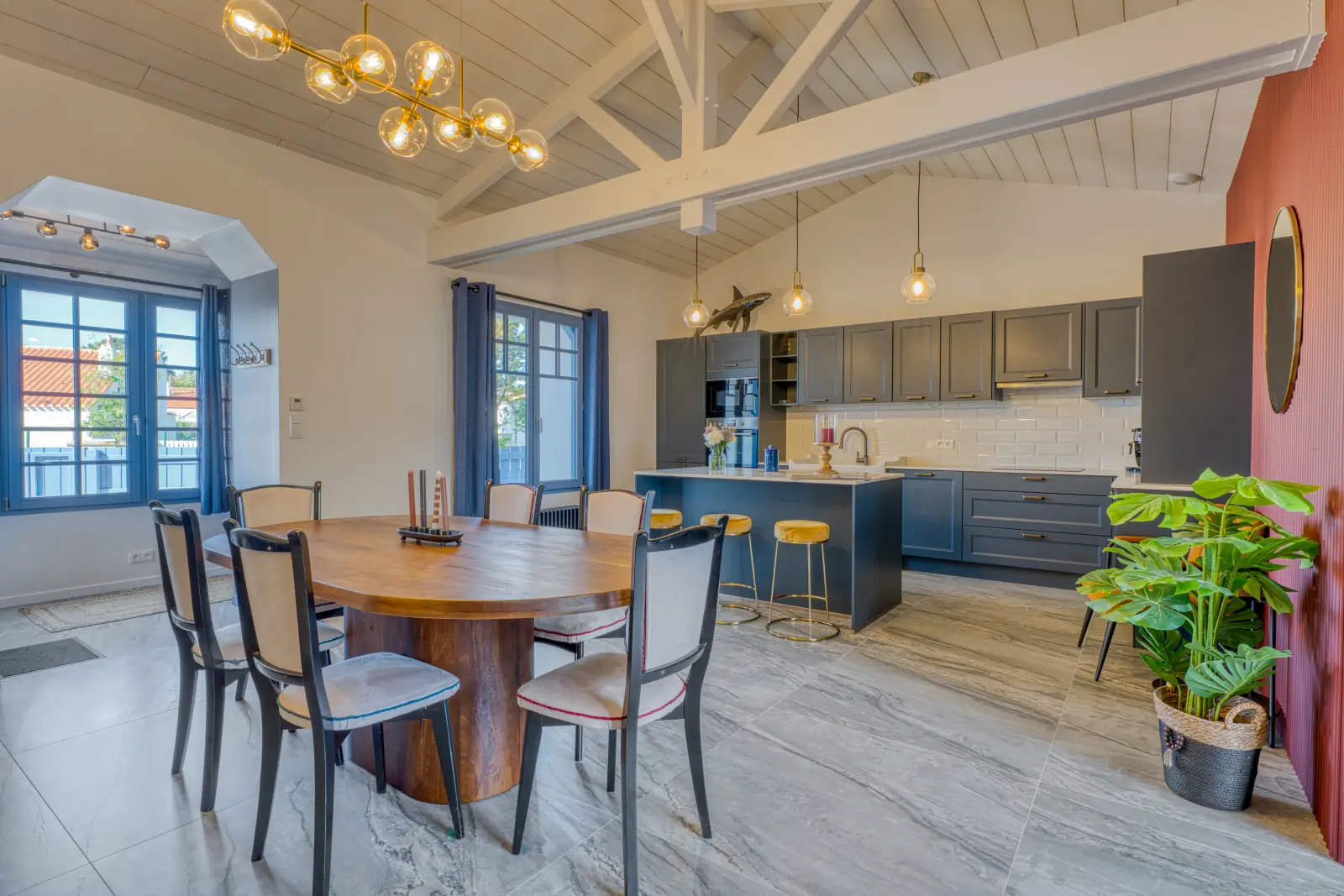 conciergerie clefs de l ocean location de villas—6 personnes vendee villa les bains de mer saint gilles croix de vie sgxv 85222 espace repas 01