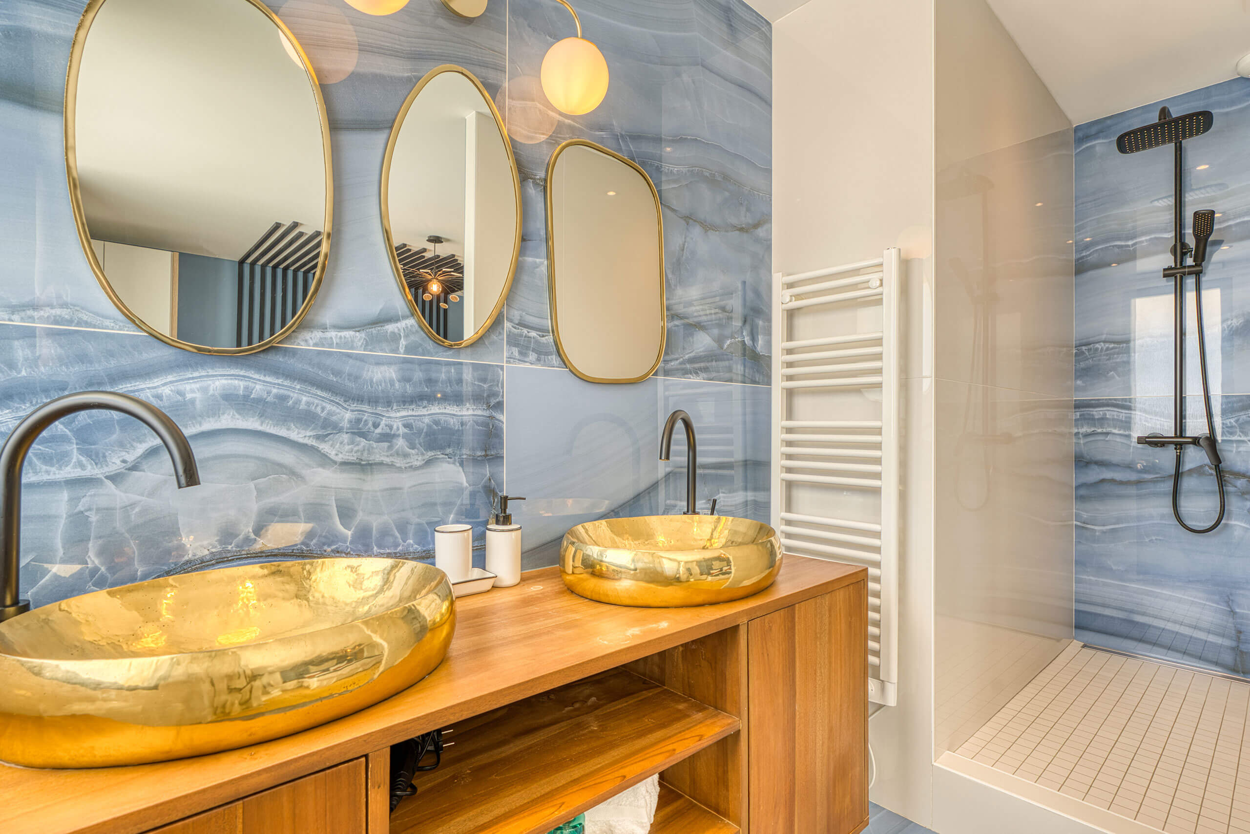 Salle de Bain privative Villa Océans Suite 1