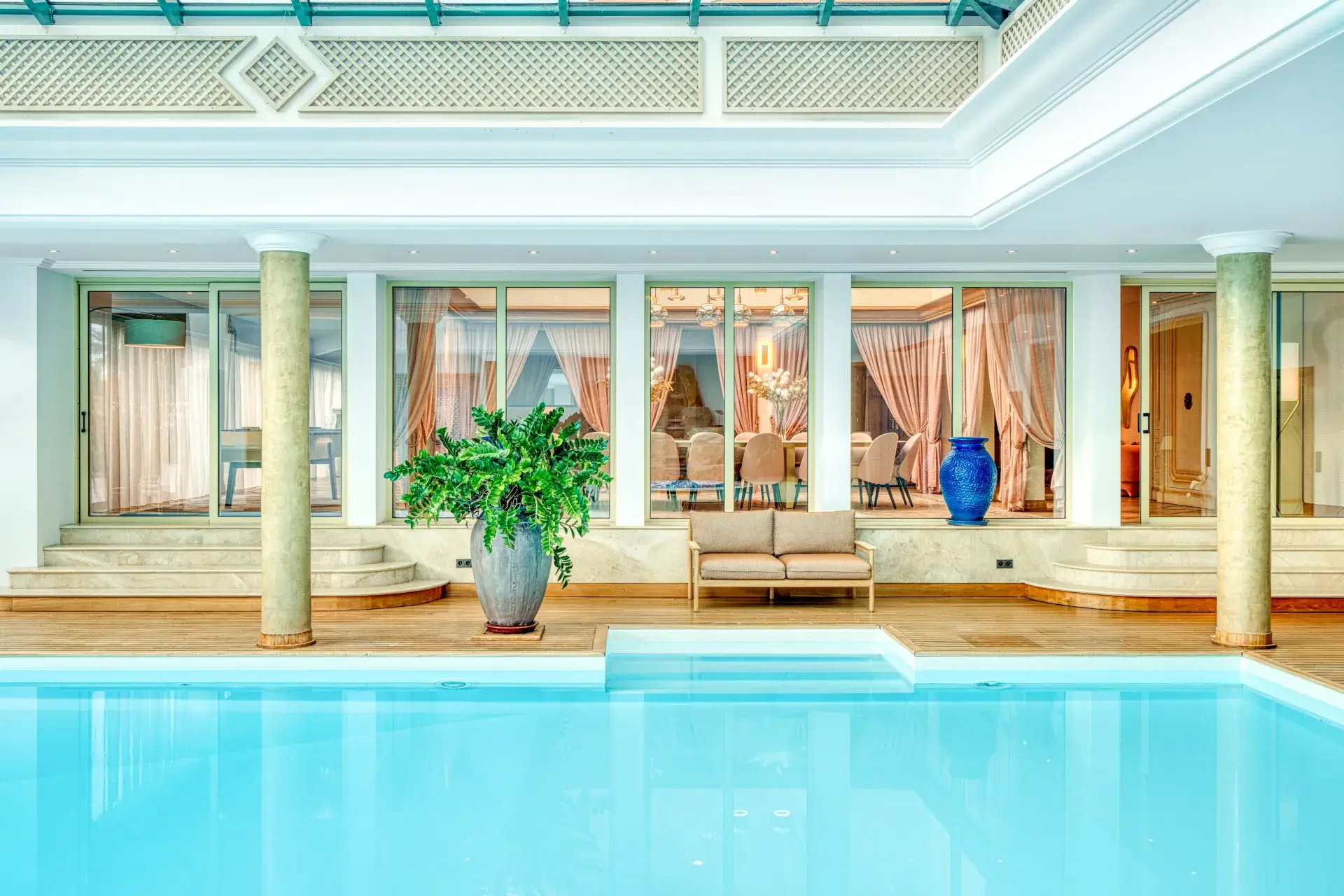 conciergerie clefs de l ocean location villa vendee 85 bord de mer casa luciana talmont saint hilaire cayola sables d olonne piscine securisee barriere enfants vue espace repas 03